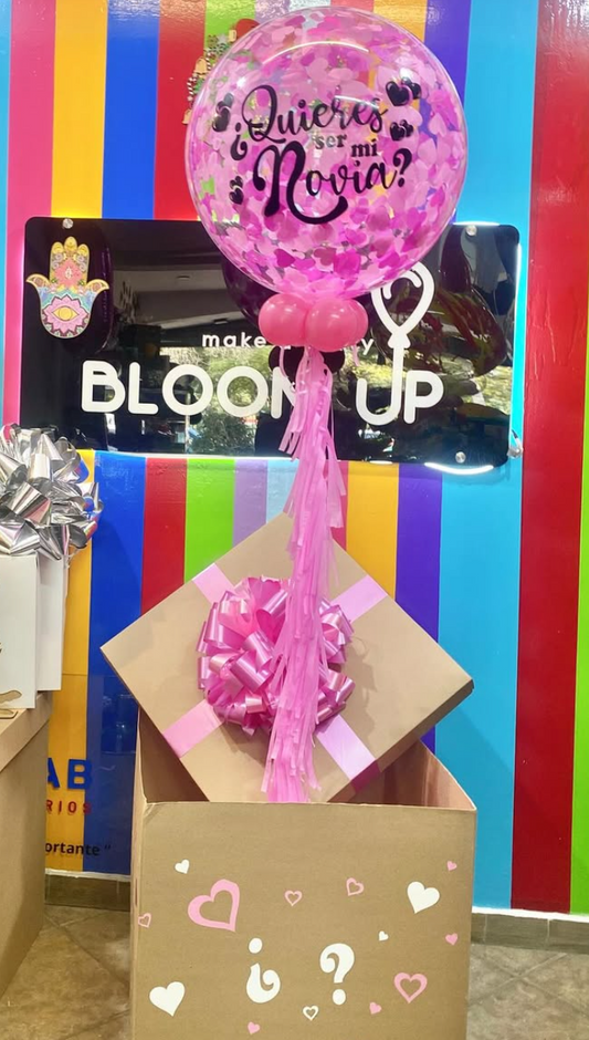 Globo Sorpresa en Caja ¿Quieres ser mi Novia?