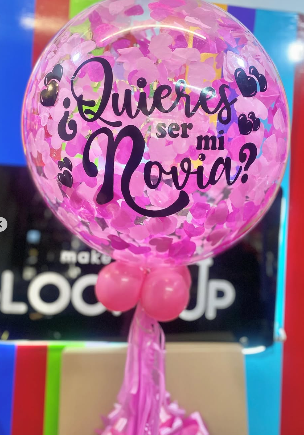 Globo Sorpresa en Caja ¿Quieres ser mi Novia?