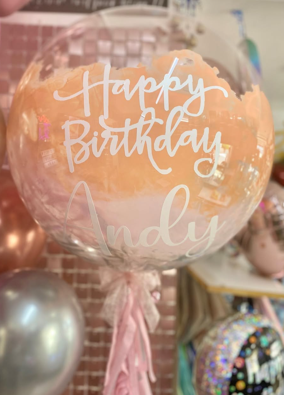 Happy Birthday Globo GIGANTE y Bouquet